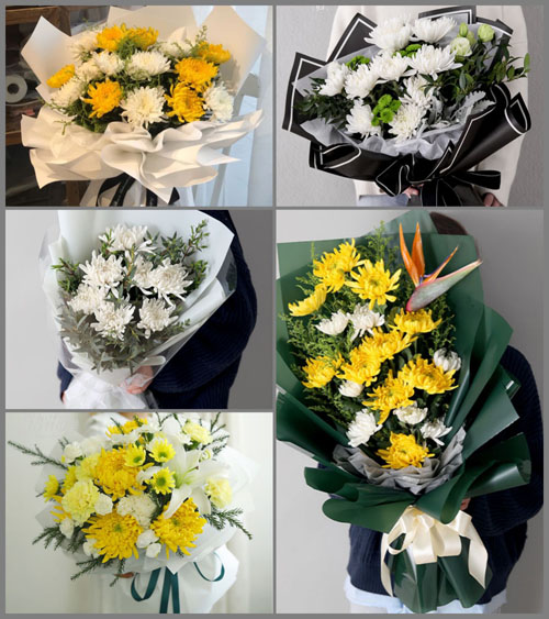 福建莆田秀屿区月塘镇双告山村白事花束代送